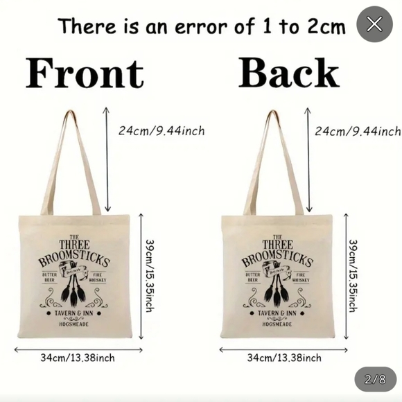 The Three Broomsticks Canvas Tote - Picture 6 of 7